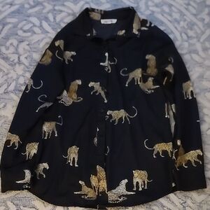 Mazik Leopard Print Blouse